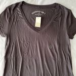 Aeropostale Dark Grey Solid V-Neck Photo 1