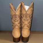 Agave  BOOTS women’s size 10 Dulce Mariel Tan Embroidered Cowboy Runs small Photo 5