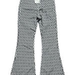 NWT Womens Fashion Classic Archives Diamond Print Bell Flare Leg Pants Photo 0