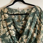 Collective Concepts  women’s Green and Cream Tie-Dye Dress size medium Photo 2