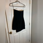 Amanda Uprichard  Soiree Mini Dress in Black & Ivory Photo 6