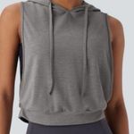 Halara  Hooded Drawstring Sleeveless Cropped Running Tank Top, New with Tags Photo 0