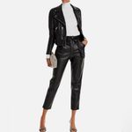 Lucy Paris  Black Faux Leather Dress Pants Photo 2