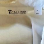 7th Avenue NY & Co Women White Button Down Blouse, size Large Photo 3