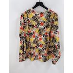 Laura Scott  Multicolored Floral Long Sleeve Button Up Blouse Size Extra Large Photo 5