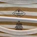 st. john's bay St. John’s Bay striped metallic gold and cream long sleeved tee nwt size 1X Photo 2