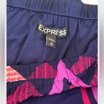 EXPRESS EX  Pink & Navy Abstract Strapless Mini Dress Small Photo 3