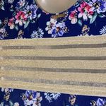 Nicole Miller Trim Torso One Piece Swimsuit Blue Floral Women’s Medium M Photo 8