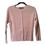 Croft & Barrow  Light Pink Cardigan Cable Knit Sweater Petite Large Photo 0