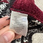 Christopher & Banks  Women's Snowflake Full Zip Knitted Winter Sweater Vest M Photo 7