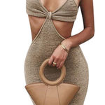 Amazon  Knit Maxi Beige Dress Photo 0