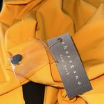 Sharagano NWT  Long Sleeve  Double Breated Coat Dress In Apricot Photo 11