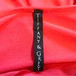 TIFFANY & GREY CORAL FITTED SLOUCH LONG SLEEVE LIGHTWEIGHT TOP SIZE MED Orange Photo 8