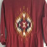 Blu Pepper Aztec Pattern Utility Jacket Size Small Photo 2