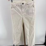 White House | Black Market white the slim crop jeans with black detail size 4 Photo 0