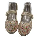 CL by Laundry Size 11 Mary Jane Floral Mary Jane Espadrille Flats Womens Photo 3