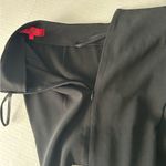 Asian inspired vintage flare pants embroidery peekaboo pleats black size medium Photo 7