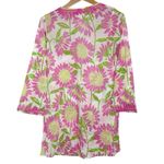 Lilly Pulitzer Women’s Vintage Floral Print Tunic Top Embroidered Cover Up sz XS Photo 1