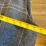 Eileen Fisher Windowpane Wool Sweater Longline Vest Charcoal Plaid Gray Academia Photo 8