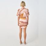 NWT Sovere Molten Cotton Mini Dress in Pink Brown Size Small Photo 8