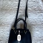 Steve Madden  Black Satchel with Gold Hardware Photo 9