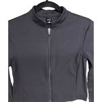 Balance Athletica The Elevate Cropped Zip Dire Wolf Top Black Women’s Size Large Photo 2