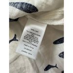 Talbots Linen beaded white and blue fish print Mini dress Size S Photo 9