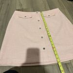Marc New York  Andrew Marc Button Front tweed Mini Skirt pink Size 16 Photo 8