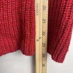 ASTR the Label Twist Back Sweater Women Large Red Knit Cozy Casual Christmas Photo 10