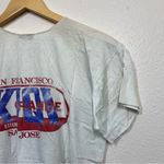 Vintage 1988 Double Bull White Distressed Razathon Short Sleeve Tee Size M Photo 7