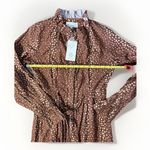 Sheridan French Bird Dress Cheetah XS Boho Coastal Cowgirl Quiet Luxury Core Photo 9