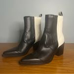 Dolce Vita Jaklin Boots 7.5M Black White Western Block Heel Booties boho Size 7.5 Photo 2