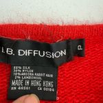 Vintage IB Diffusion 90's Red Beaded Embellished Holiday Sweater Petite Bow Size 0P Photo 5