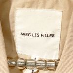 Avec Les Filles  Size Small Light Pink Full Zip Lightweight Bomber Jacket Photo 3