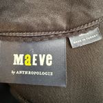 Maeve by Anthropologie Deep-V Dress Women's Small Black Slits Classic LBD NWOT Photo 13