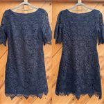 Anthropologie Charleston Lace Mini Dress Navy Blue Photo 5