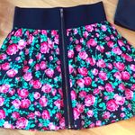 PINK - Victoria's Secret Victoria’s Secret PINK Black Floral Mini Skirt Photo 4