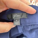 J.Crew Navy Blue Womens Slim Fit Trouser Dress Pants Women 4 Ankle Length Career Photo 5