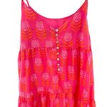 J. Marie Maeve Pink Tulip Flower Print Tiered Midi Dress Women's M NWOT Vacation Size M Photo 6