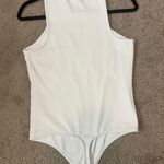 EXPRESS White Body Contour Compression High Neck Bodysuit Photo 3