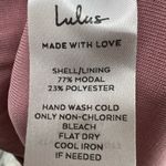 Lulus  blush pink s modal blend midi slip tie back strappy dress slinky sexy Photo 5