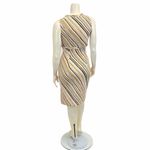BCBGMAXAZRIA Sleeveless Stripe Midi Small Dress Photo 3