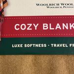 Woolrich  Striped Blanket Wrap - Red, Tan, Black brand new Photo 5