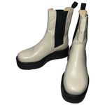 Vagabond Shoemakers Size 37 6.5 Cream Black Leather Tara Chelsea Platform Boots Photo 1