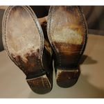 Coach  Tall Riding Boots Classic Genuine Leather Fabric Brown Khaki Beige Vintage Photo 7