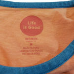 Life is Good  Top Size Medium Graphic Tee T-Shirt Bike To Work Work To Live Live To Bike Women's T-shirt  Photo 4