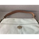 Fossil  Explorer Flap Foldover Hobo Light blue Leather Slouch Shoulder Bag Photo 3