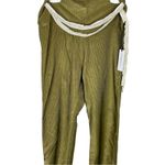 We Wore What  Chain High Rise Ribbed Green Leggings NWT Size M Photo 5