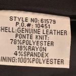 Bagatelle Leather Strip Black Peplum Jacket Photo 6