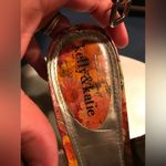 Kelly & Katie  Sandals Heels Shoes Women8.5 Orange Pink Floral Daisy Slin… Photo 2